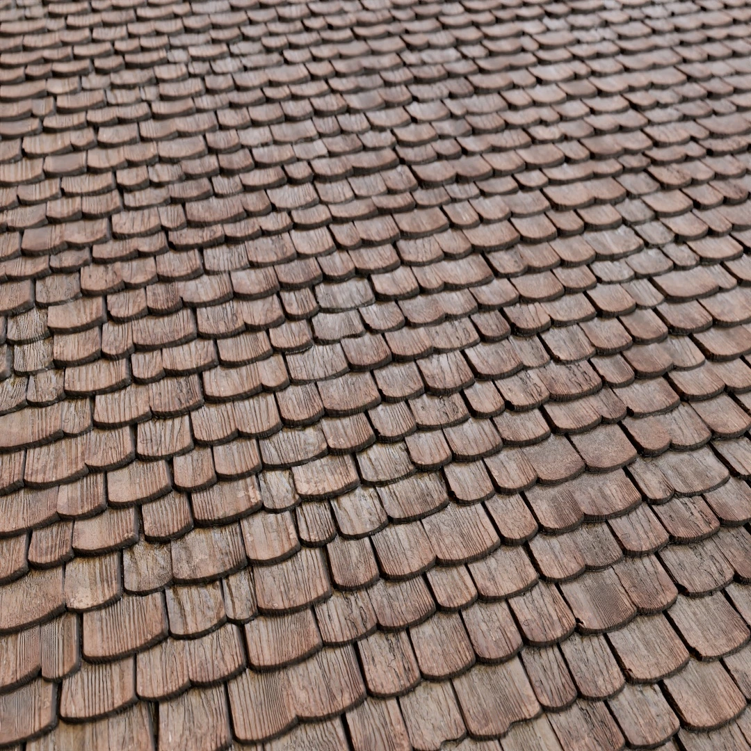 Aged Cedar Wooden Roof Texture