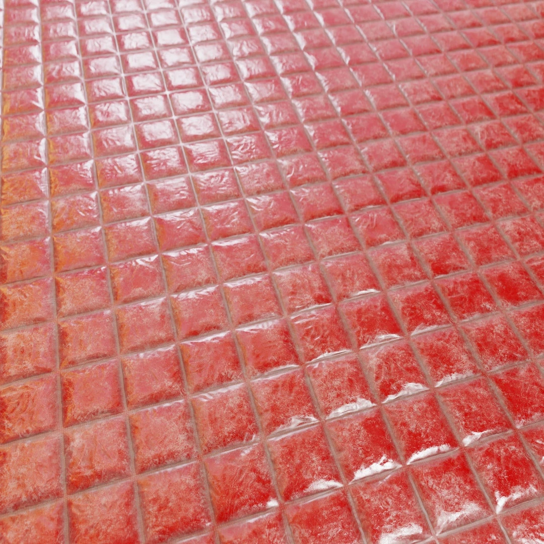 Aged Red Mylar Sheeting Texture