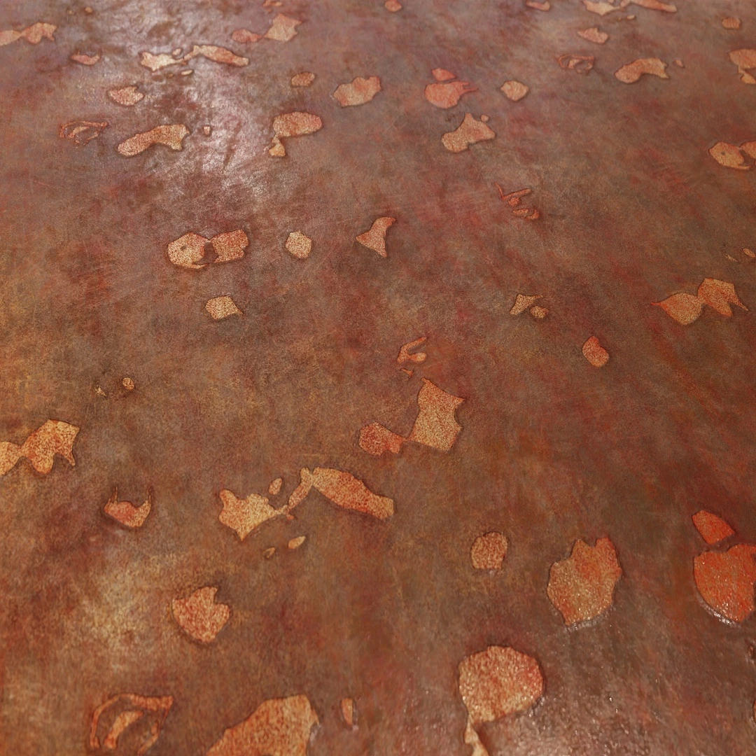 Aged Rusty Peeling Metal Texture