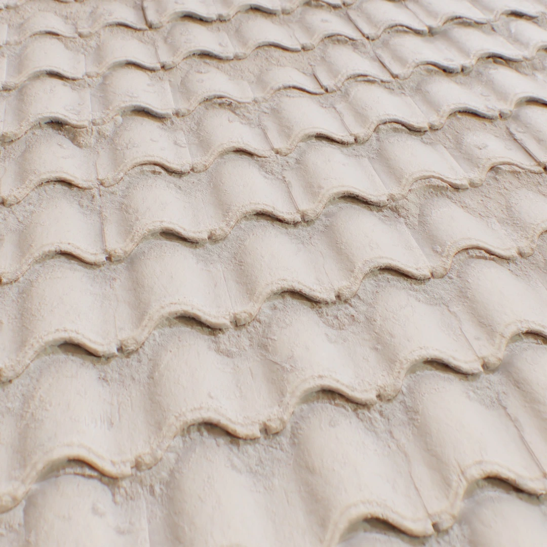 Aged Terracotta Shingle Roof Texture