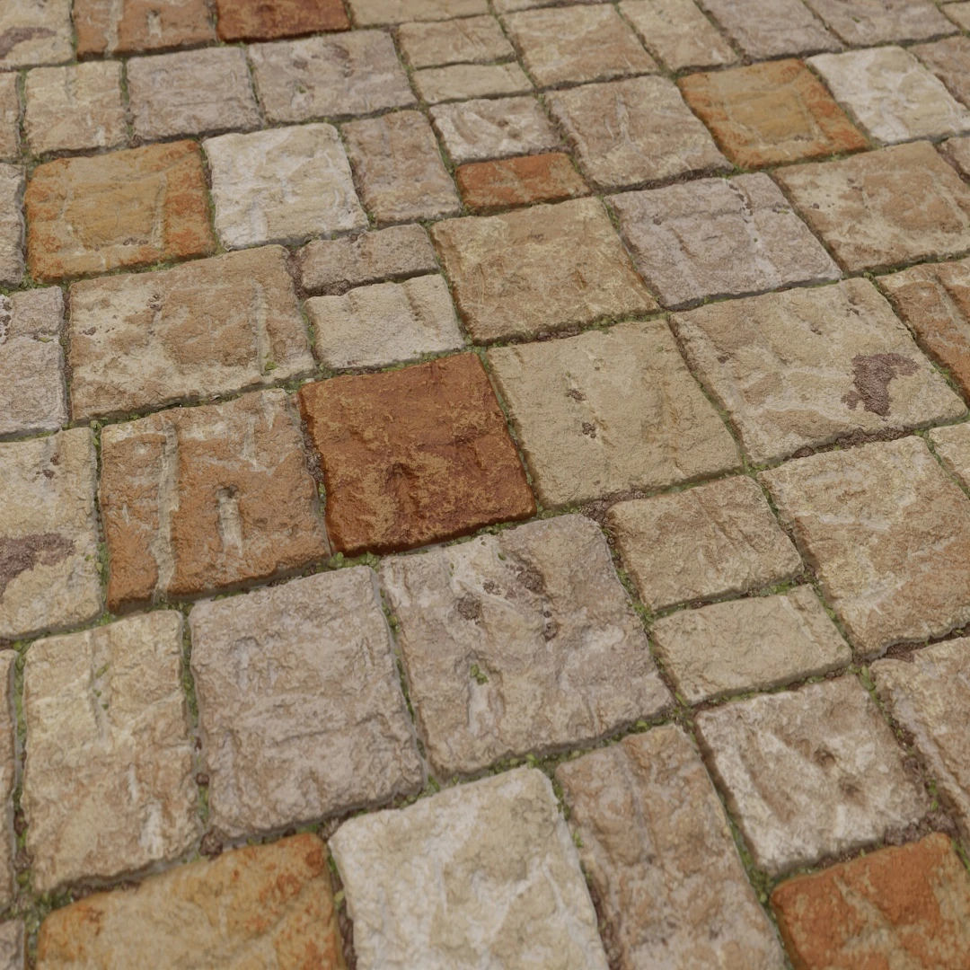 Aged Variegated Cobblestone Texture