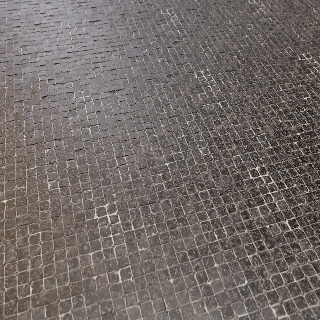 Antique Mosaic Charcoal Texture