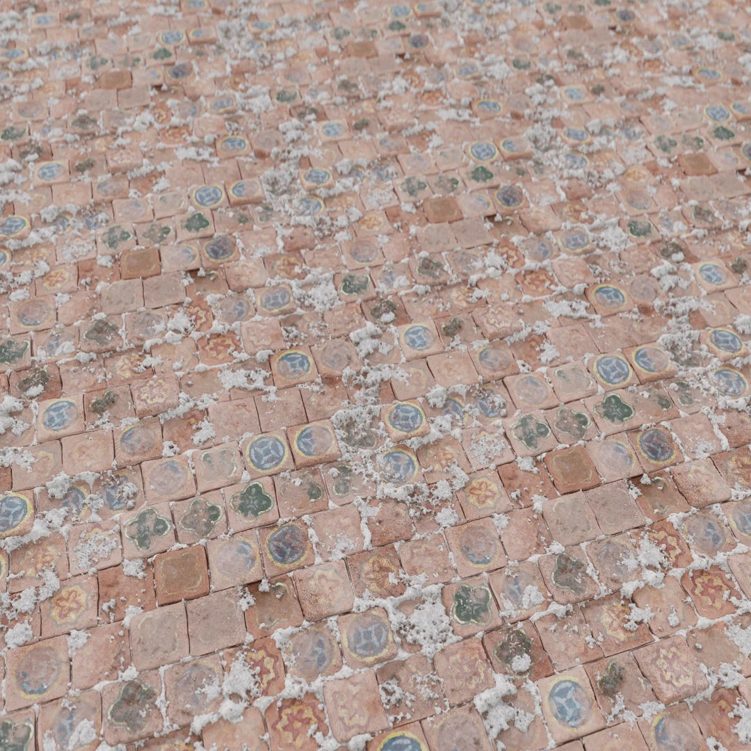 Antique Ornamented Tile Texture