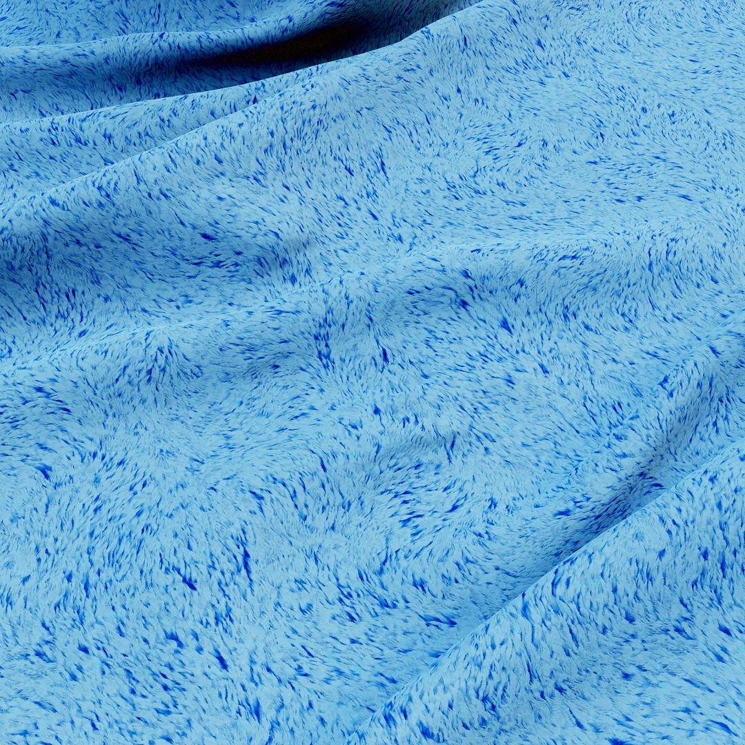 Azure Plush Faux Fur Texture