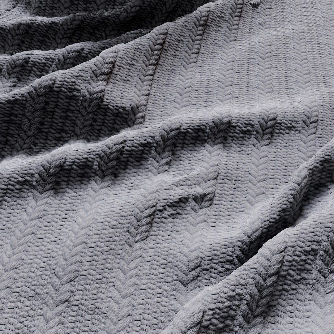 Charcoal Coarse Knit Fabric Texture