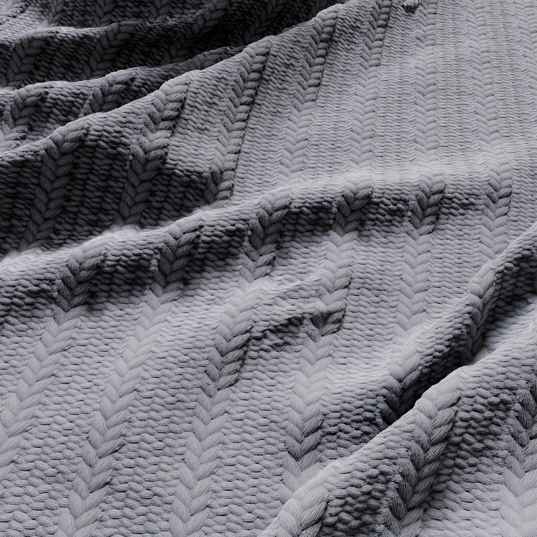 Cozy Heathered Knit Fabric Texture