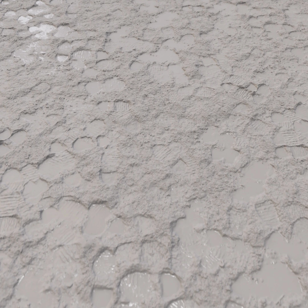 Cracked Mud Footprint Texture