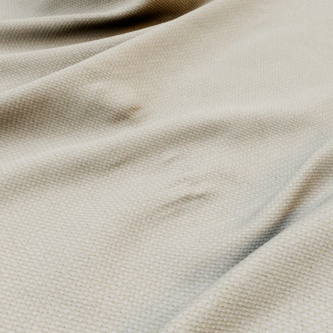 Elegant Ivory Woven Polyester Texture