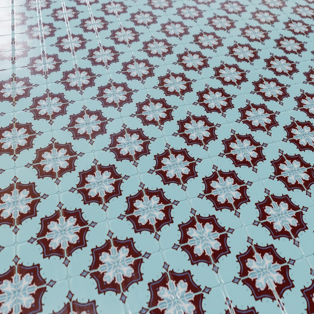 Elegant Moroccan Inlay Ceramic Texture