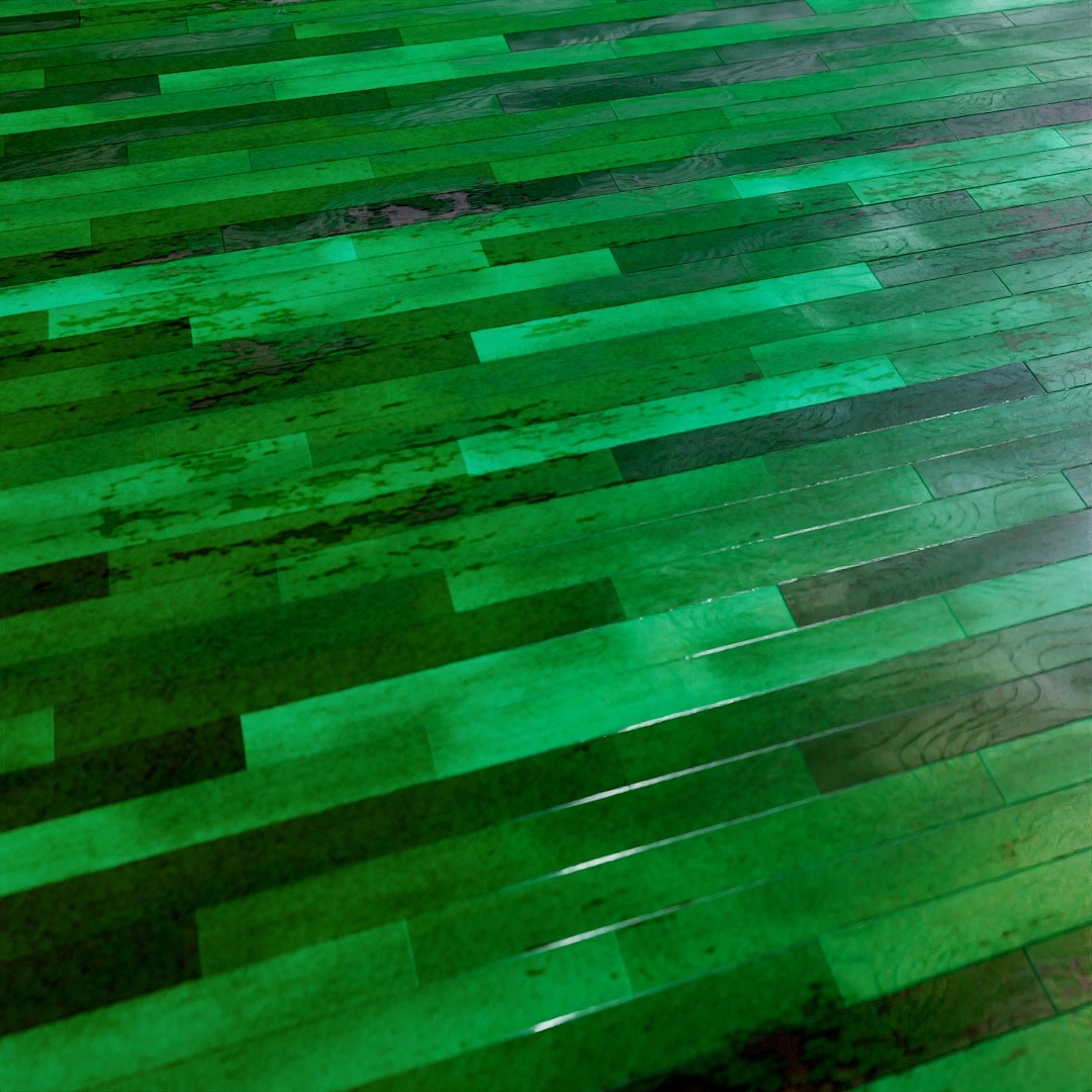 Emerald Ash Herringbone Parquet Floor Texture