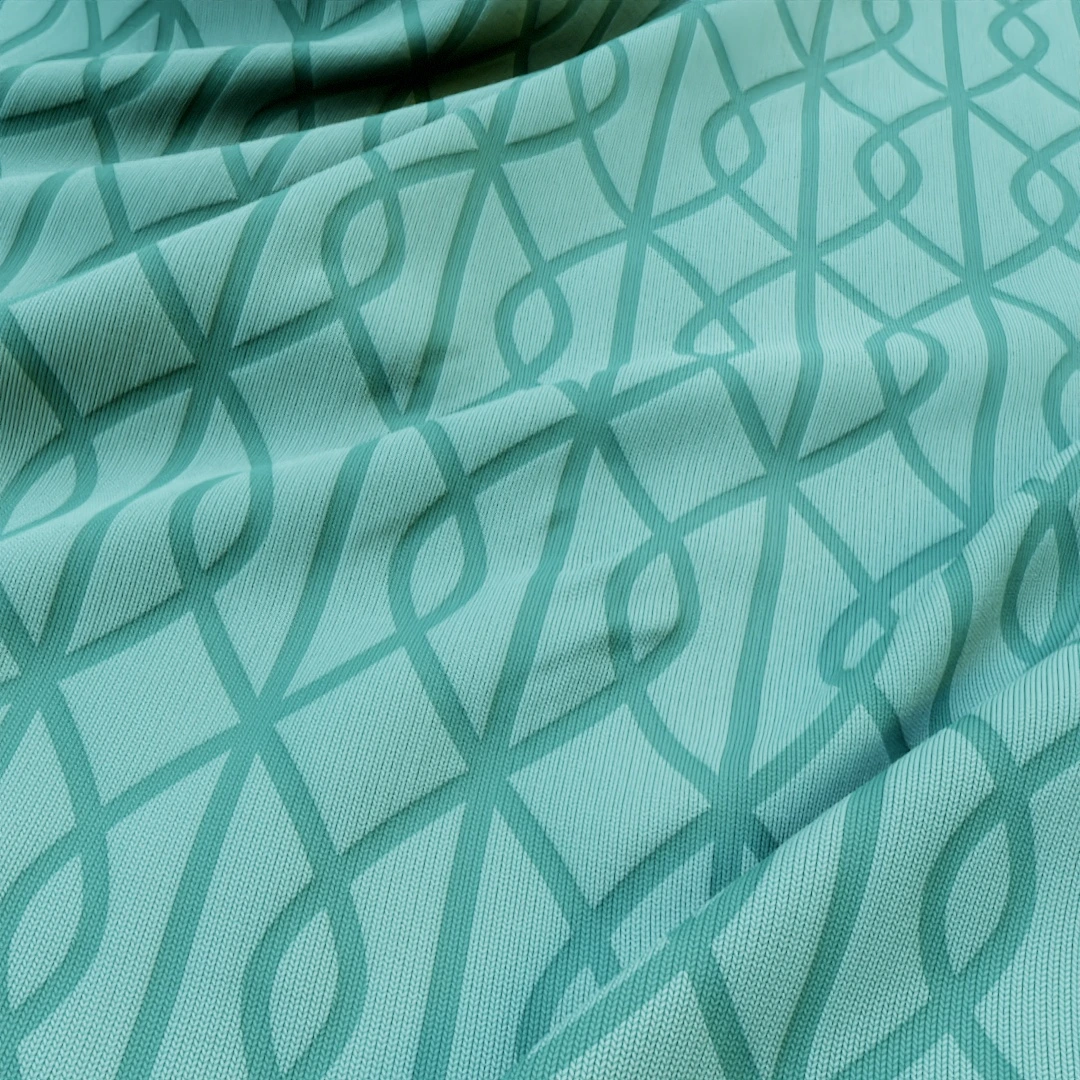 Free Mint Geometric Patterned Fabric Texture