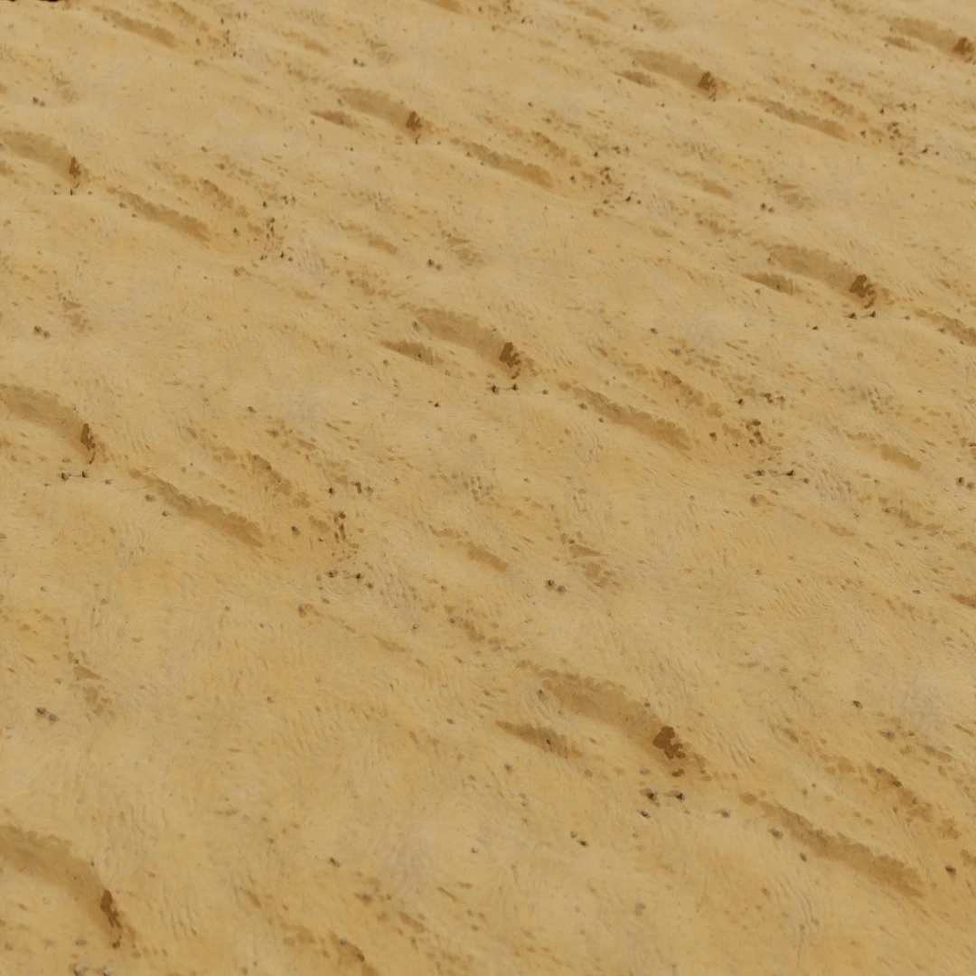 Golden Rippled Beach Sand Texture