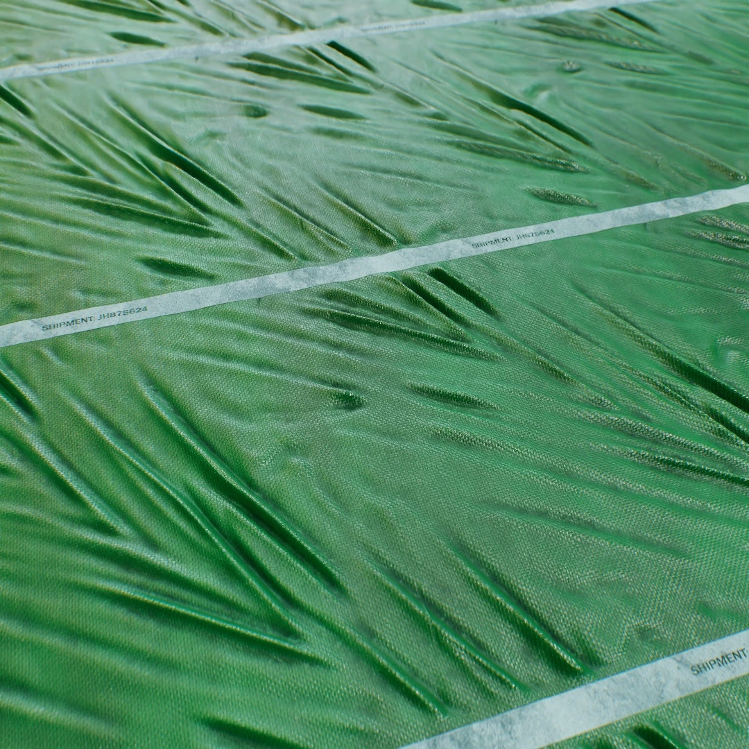 Green Woven Poly Tarpaulin Texture