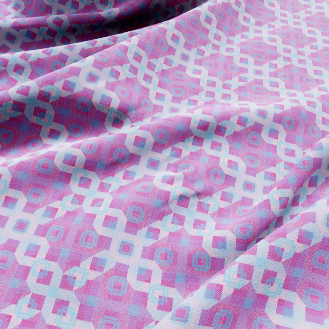 Light Pink Geometric Patterned Fabric Texture