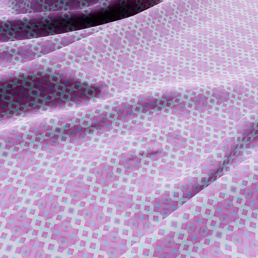 Light Pink Geometric Patterned Fabric Texture