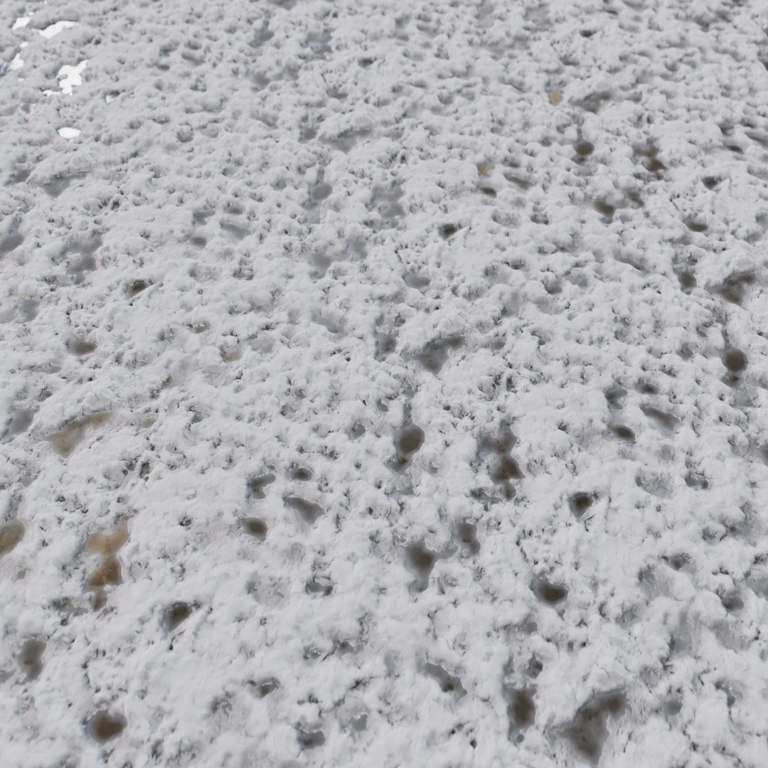 Melting Footprint Studded Snow Texture