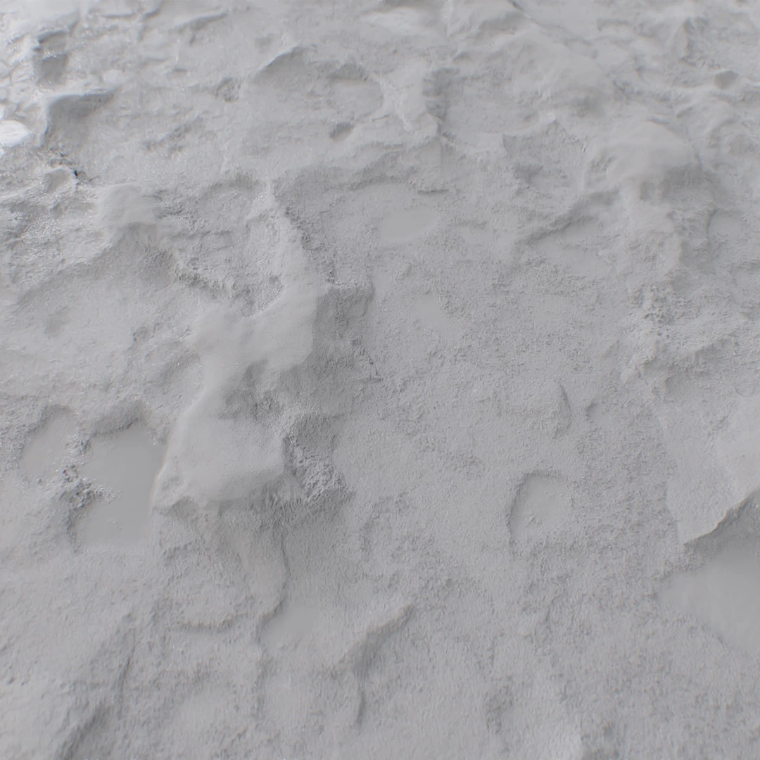 Melting Footprints Snow Texture