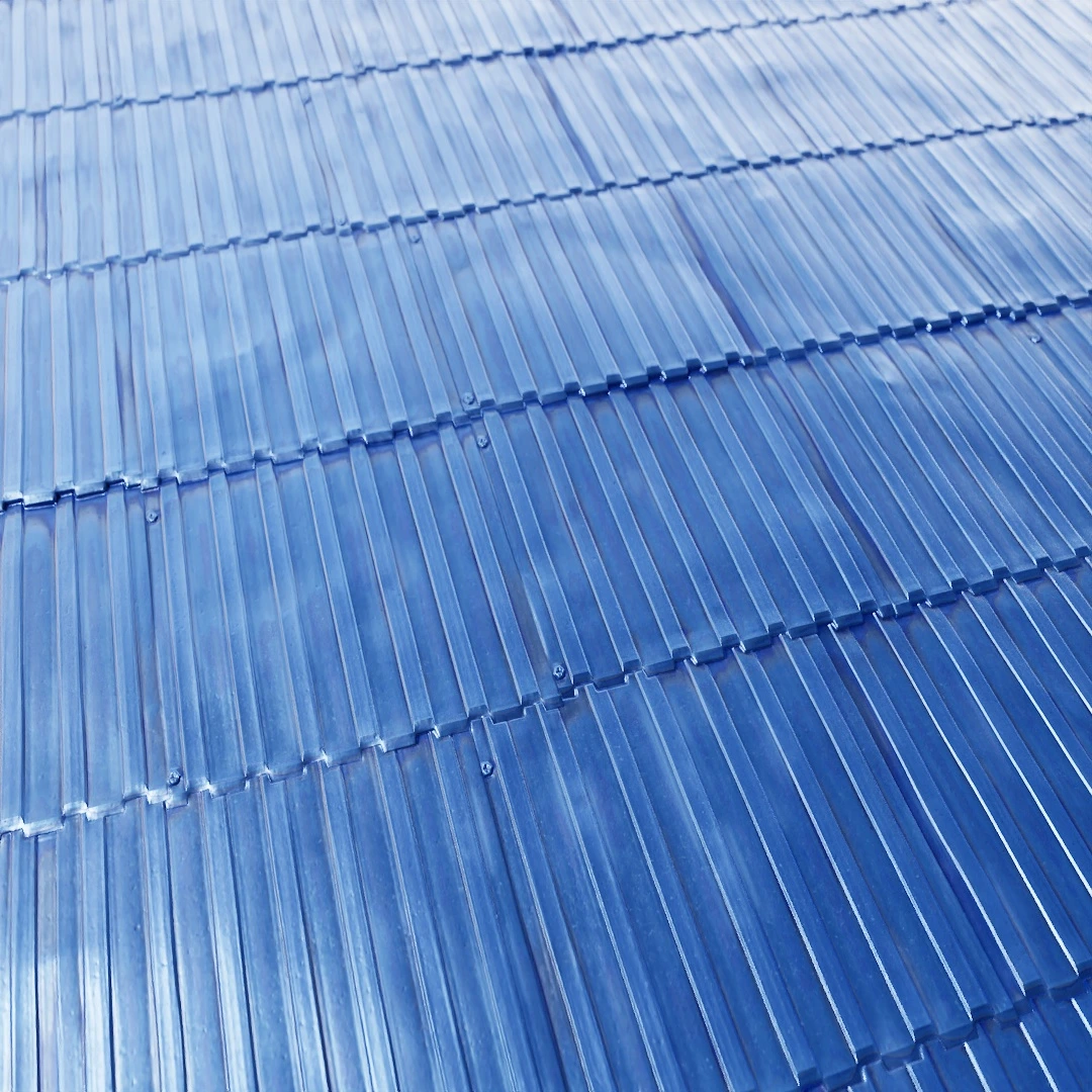 Metallic Blue Roof Texture