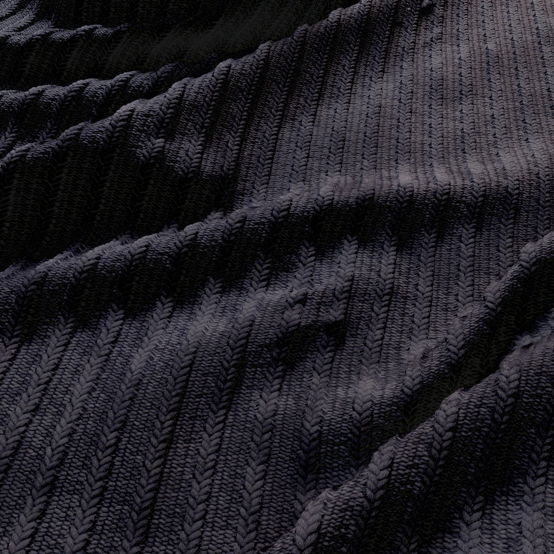 Midnight Knit Weave Fabric Texture