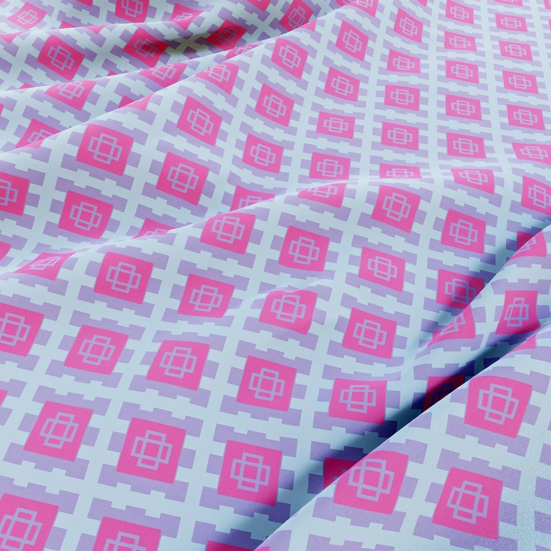 Modern Geometric Pink Weave Fabric Texture