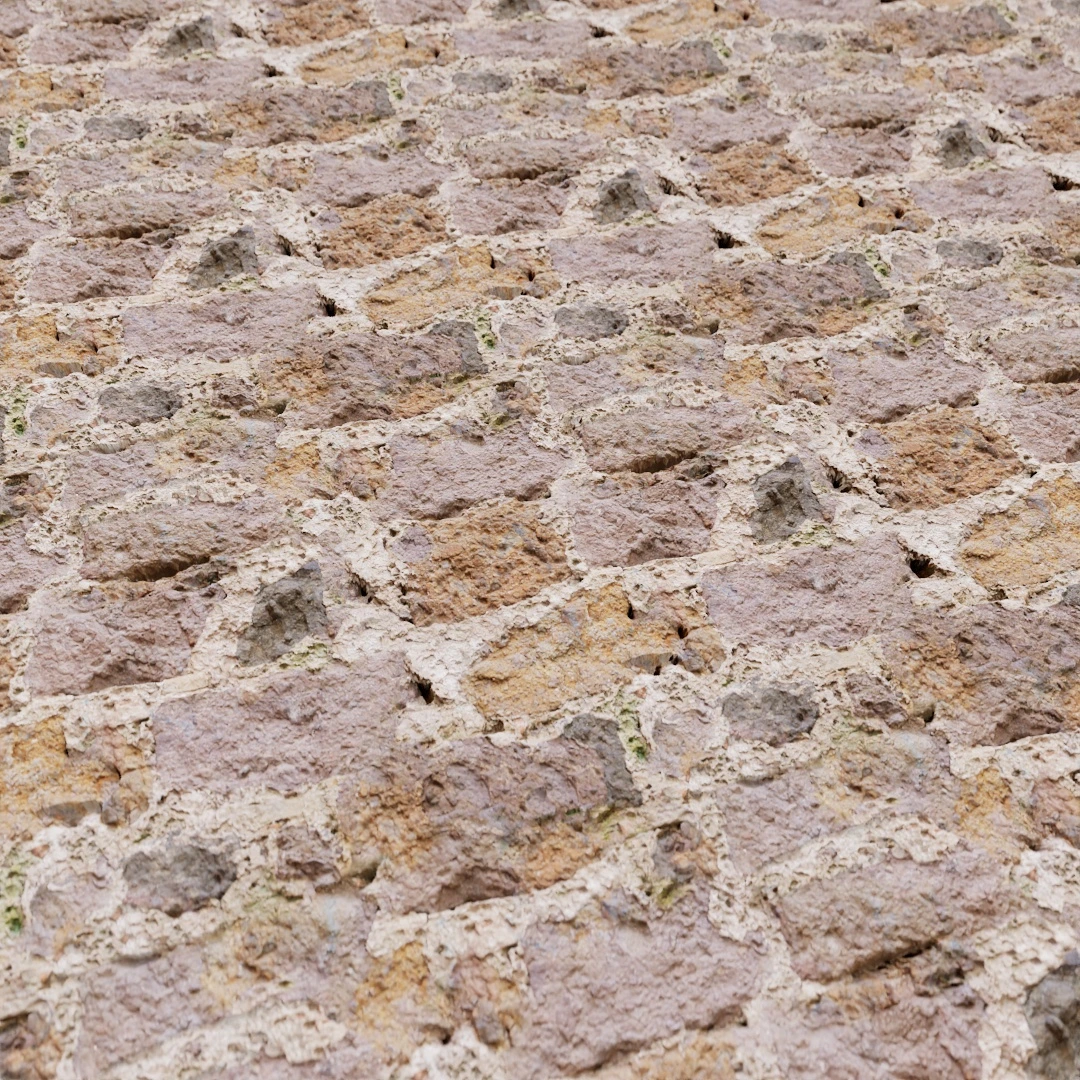 Old Rough Stone Castle Wall Texture