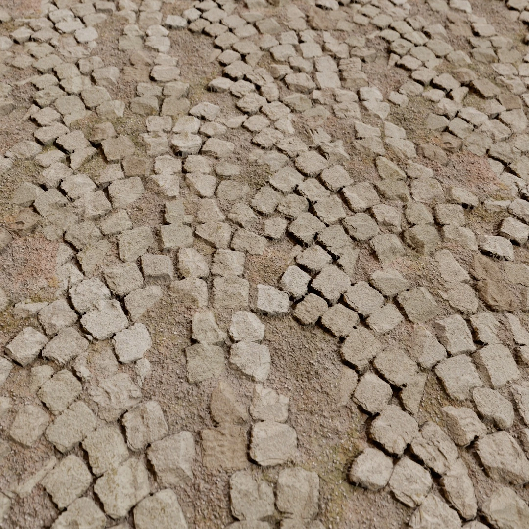 Old Weathered Cobblestone Texture