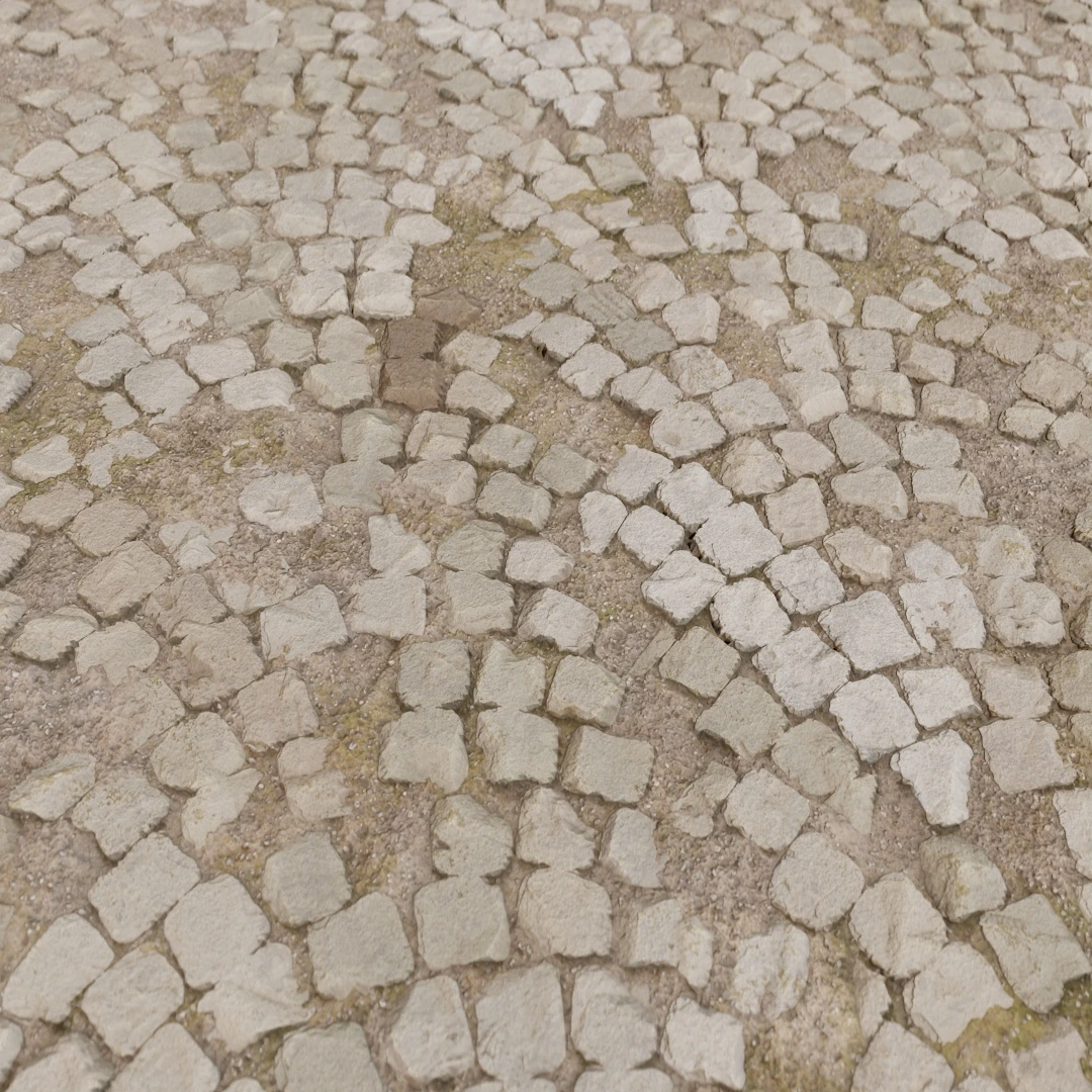 Old Weathered Cobblestone Texture