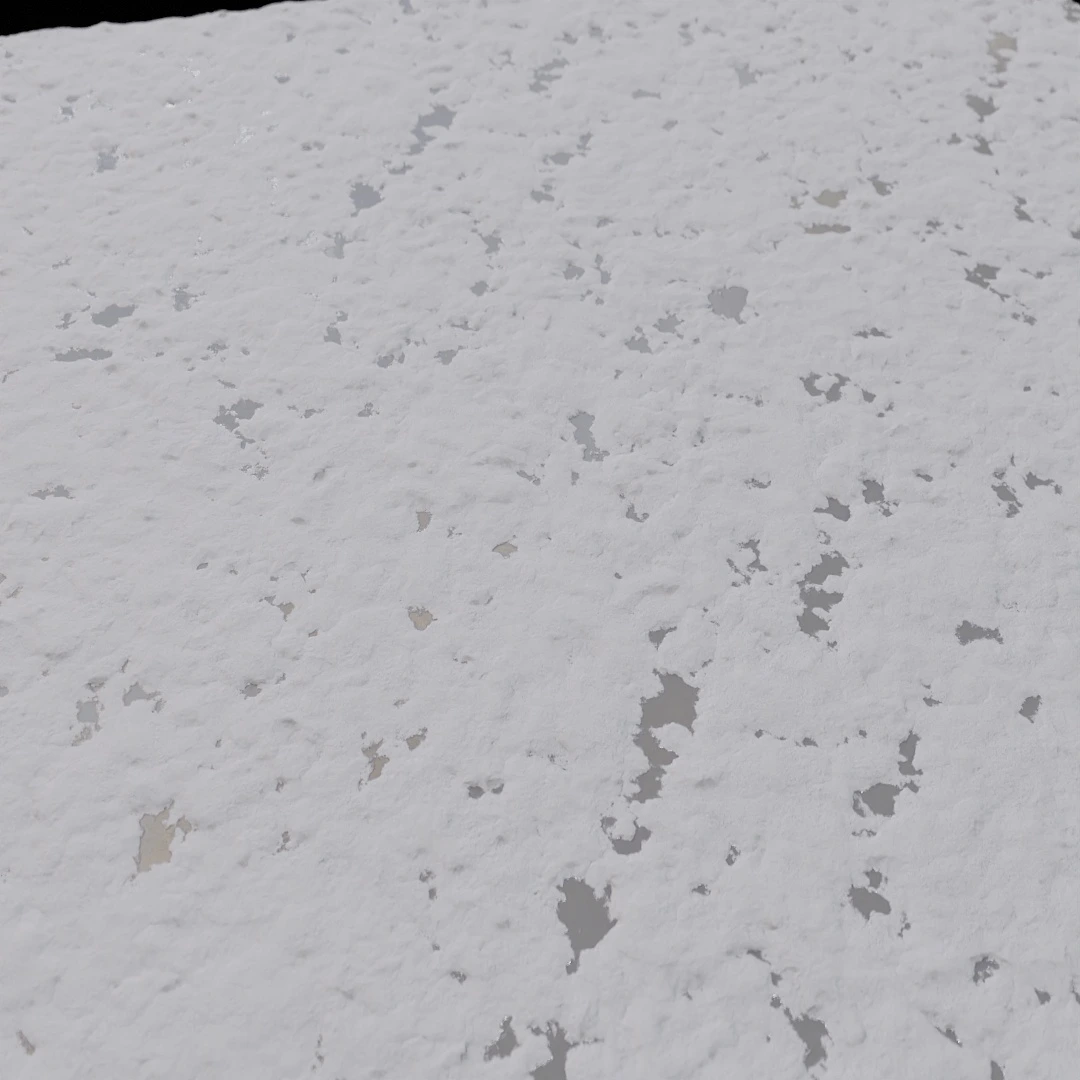Patchy Melting Snow Texture