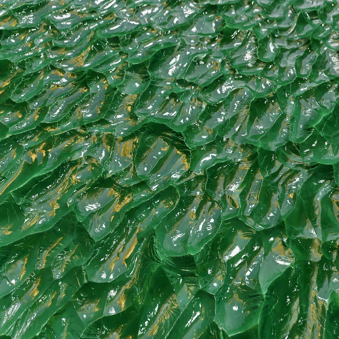 Reflective Green Obsidian Texture