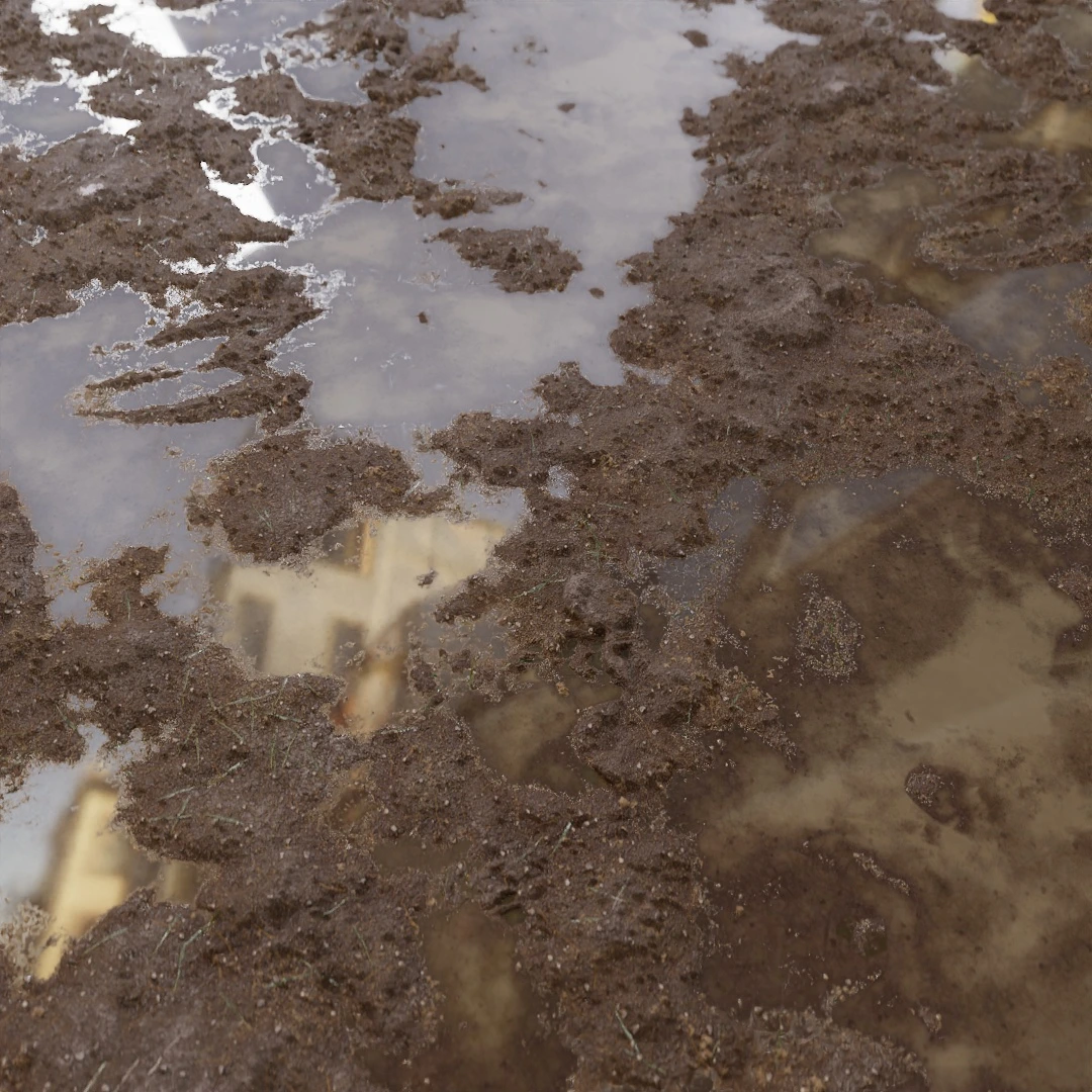 Reflective Wet Mud Texture