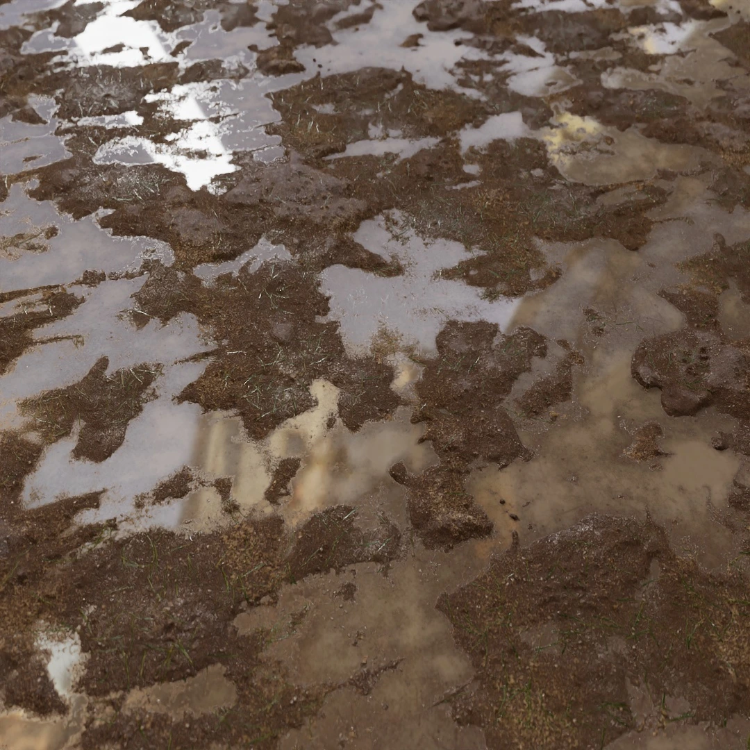 Reflective Wet Mud Texture