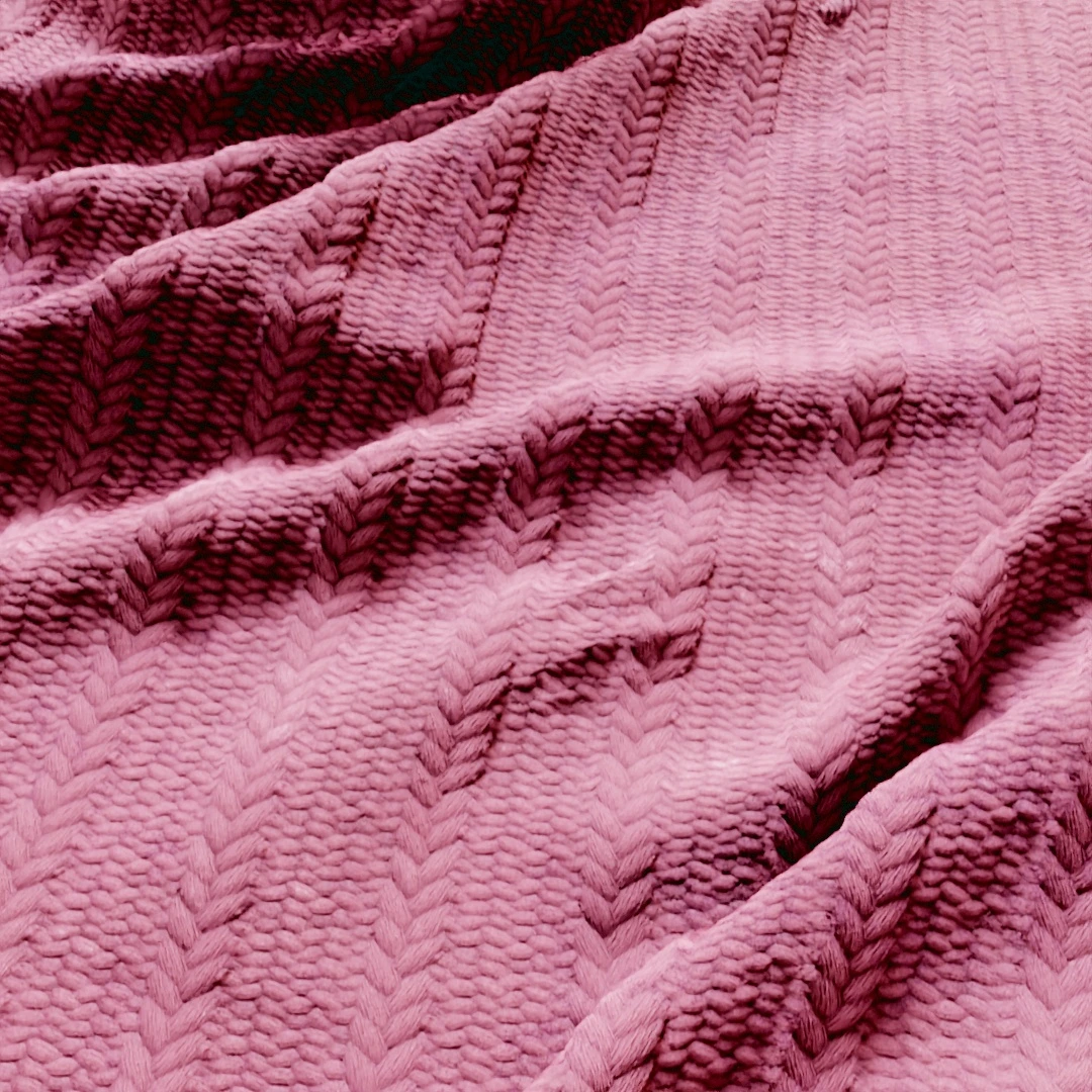Rose Pink Cozy Knit Fabric Texture