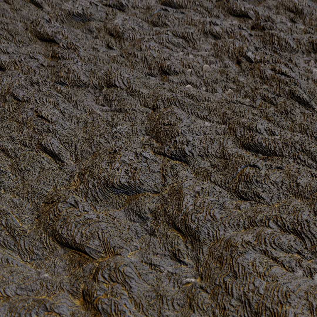 Rugged Volcanic Flow Texture