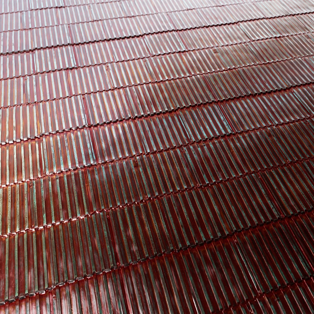 Rusted Red Corrugated Metal Texture