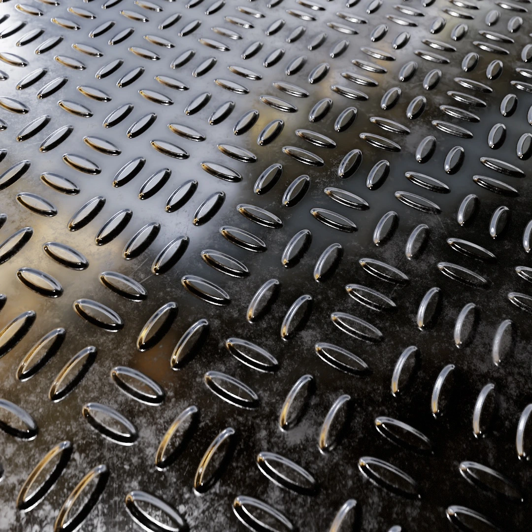 Rusty Steel Tread Plate Texture