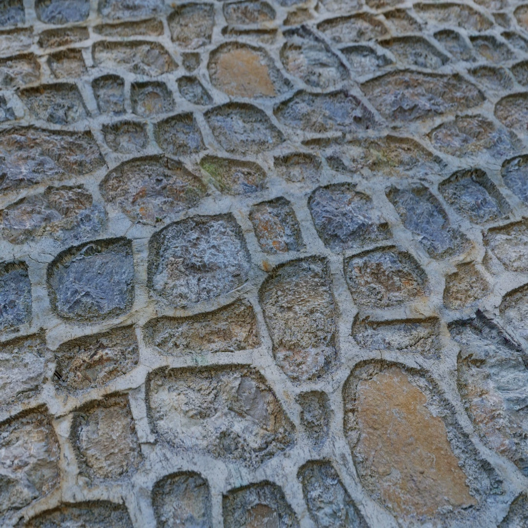 Sharp Cobblestone Stone Wall Texture