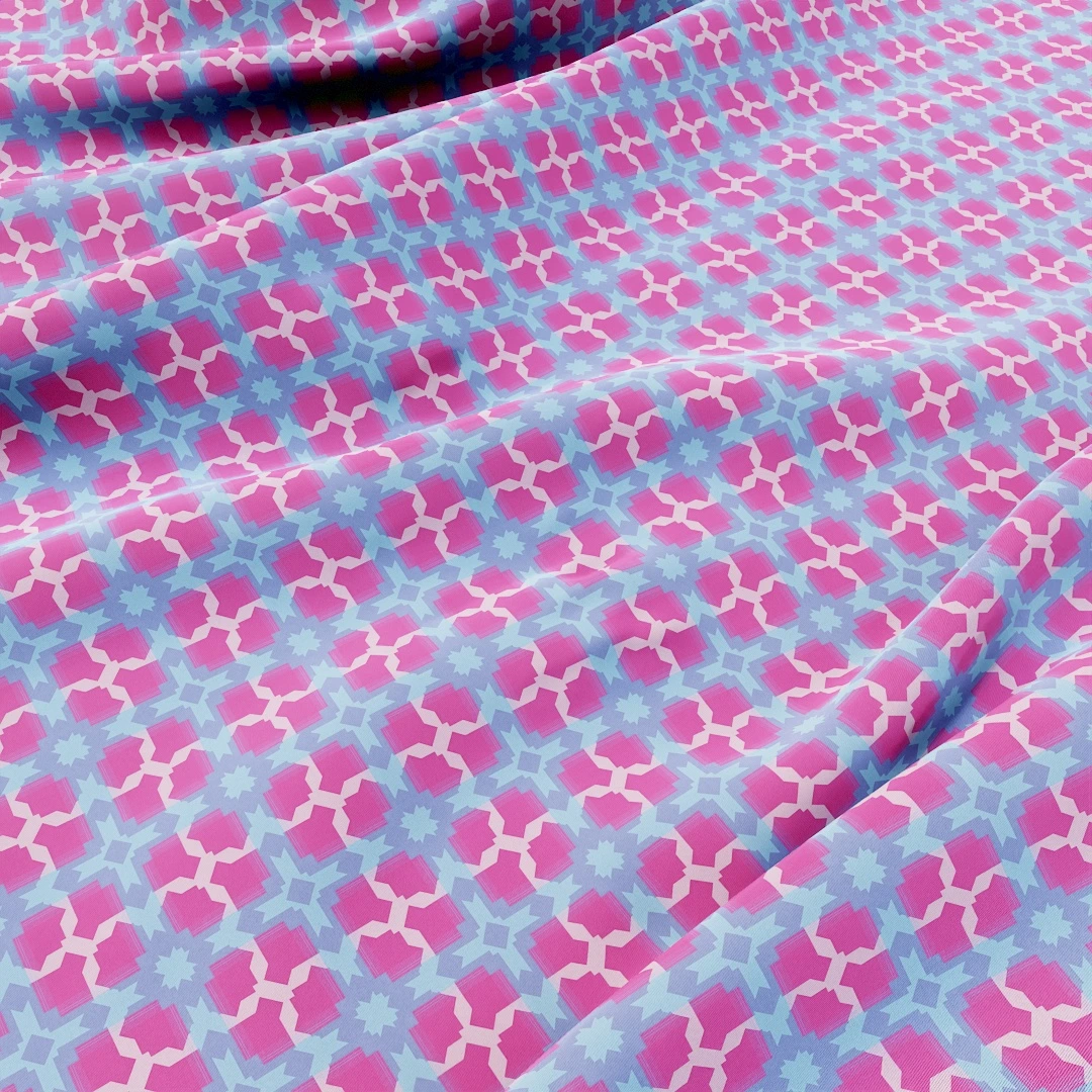 Soft Star Patterned Fabric Texture