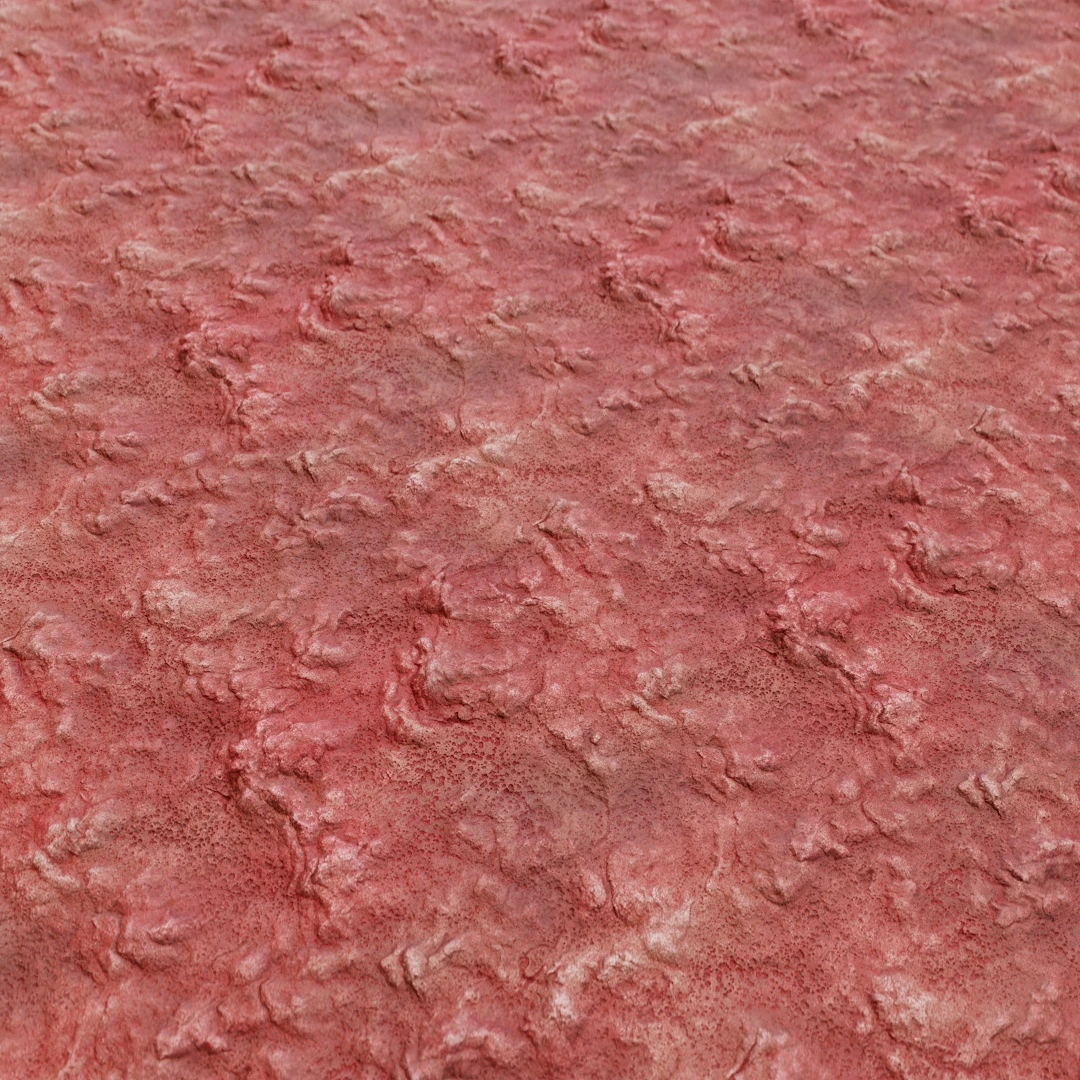 Surreal Crimson Cracked Terrain Texture