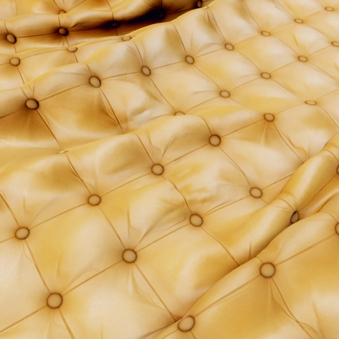 Vintage Golden Patina Buttoned Texture