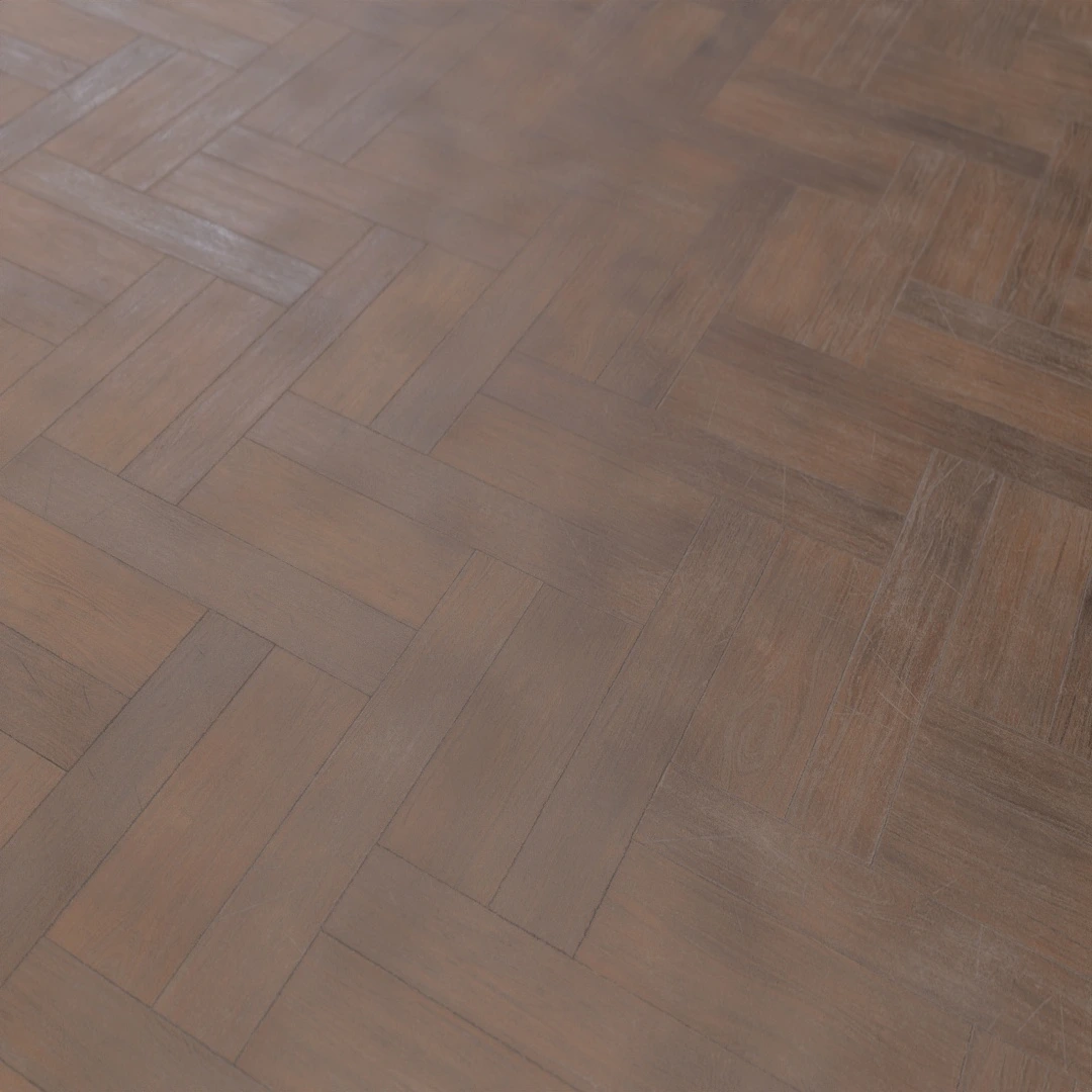 Vintage Oak Parquet Herringbone Floor Texture