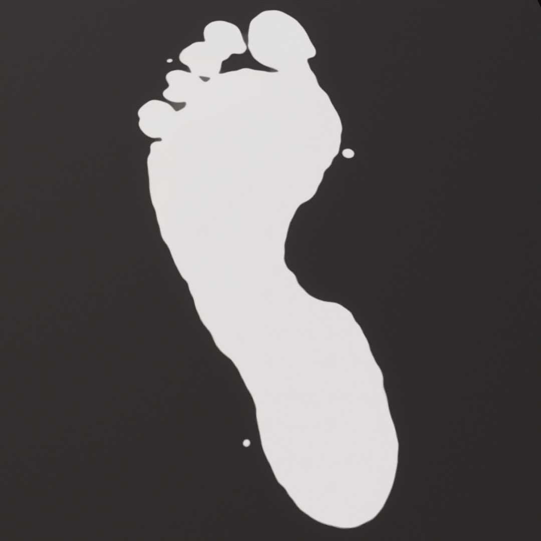 Blood Foot Smear Decal