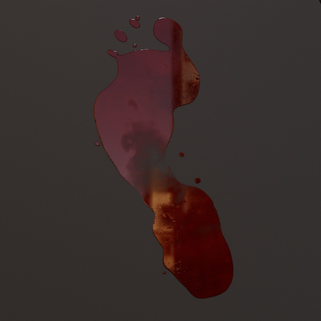 Blood Foot Smear Decal
