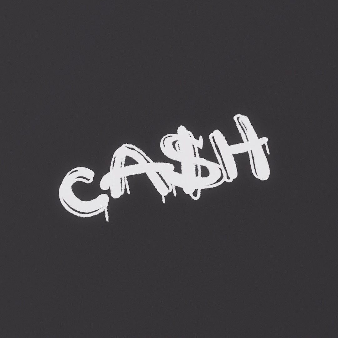 Cash Graffiti Decal