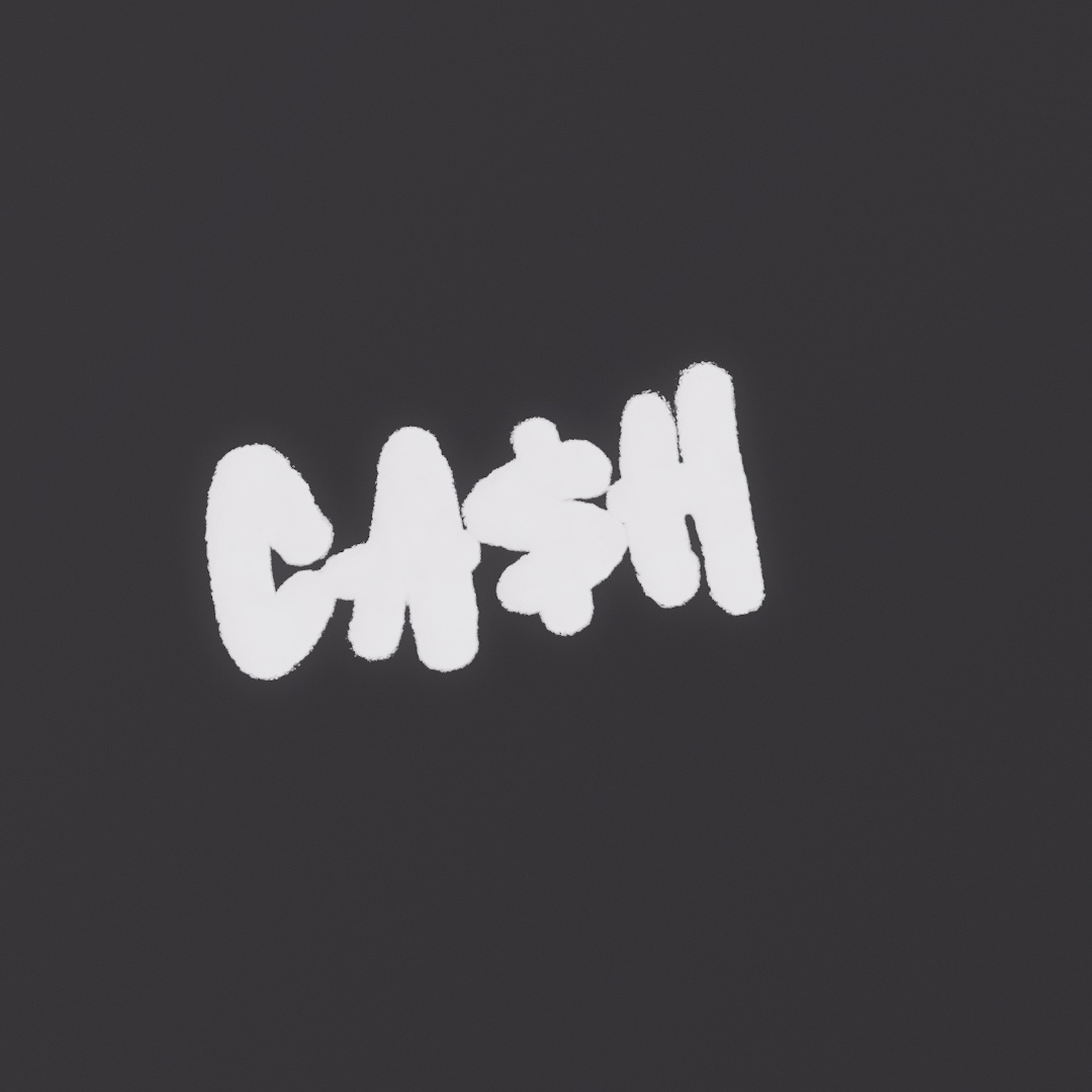 Cash Graffiti Decal