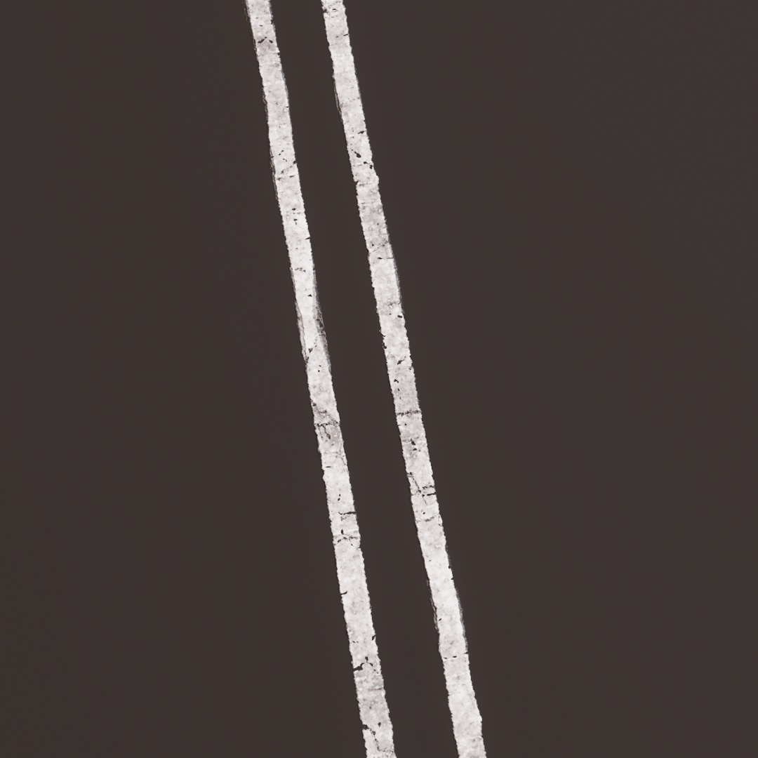 Double White Road Line Decals