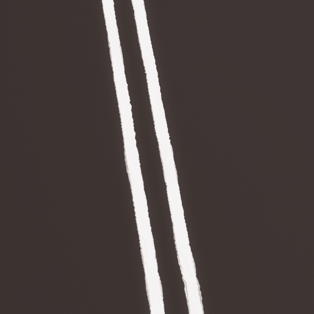 Double White Road Line Decals