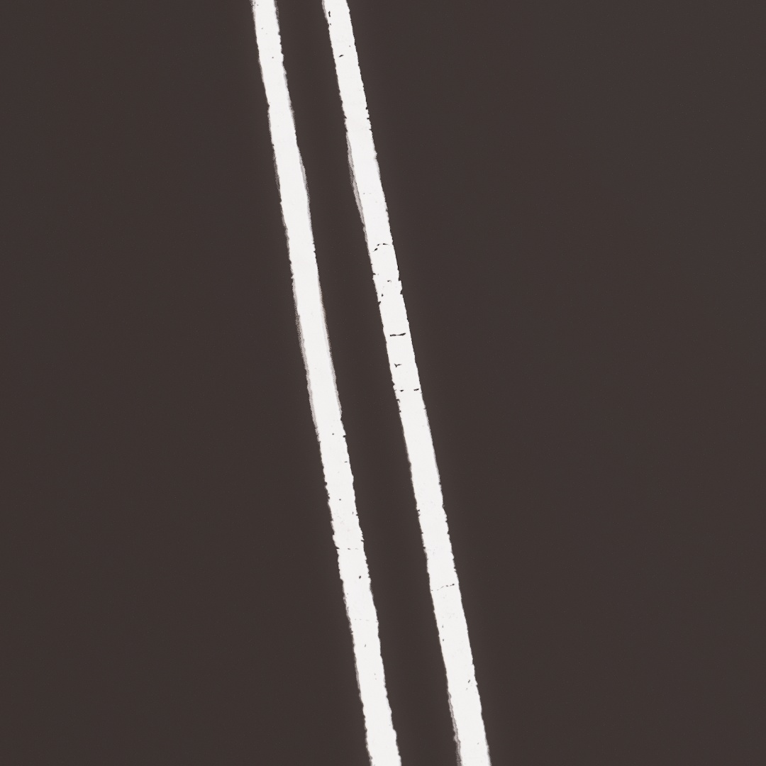 Double Yellow Road Line Decals
