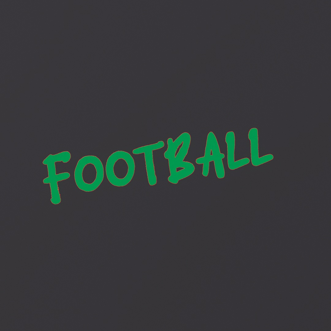 Football Graffiti Decal