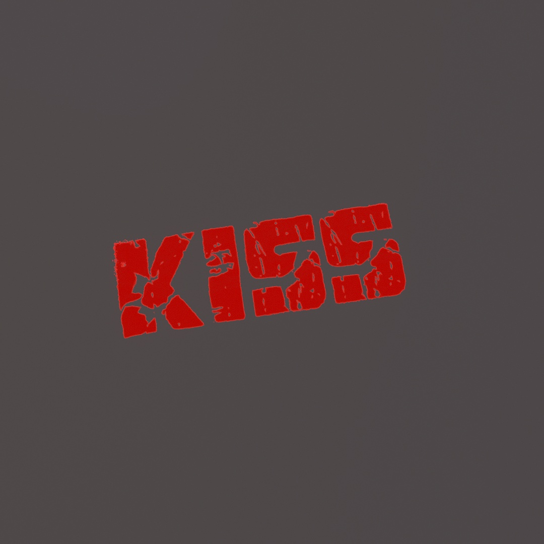 Kiss Graffiti Decal