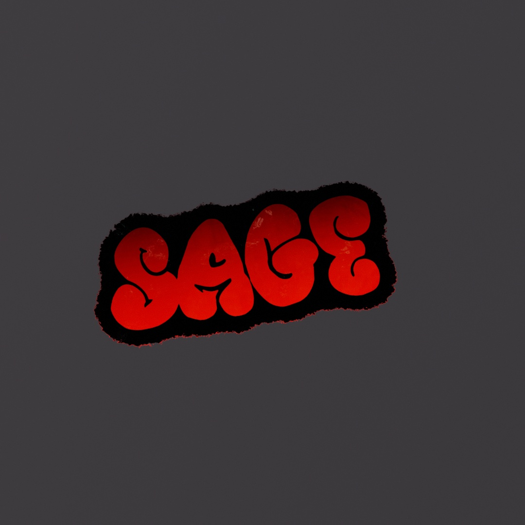 Sage Graffiti Decal